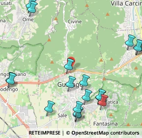 Mappa Via Fossa, 25064 Gussago BS, Italia (2.8665)