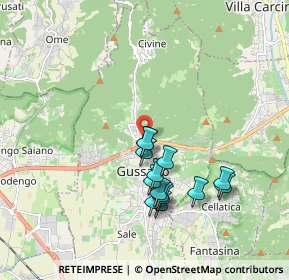 Mappa Via Fossa, 25064 Gussago BS, Italia (1.64643)