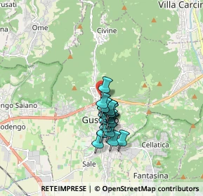 Mappa Via Fossa, 25064 Gussago BS, Italia (1.24667)