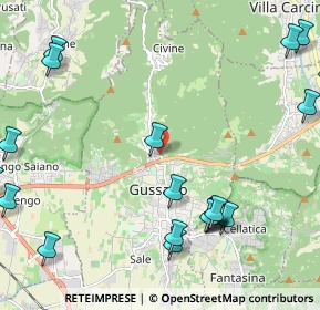 Mappa Via Fossa, 25064 Gussago BS, Italia (2.926)