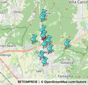 Mappa Via Fossa, 25064 Gussago BS, Italia (1.23909)