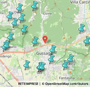 Mappa Via Fossa, 25064 Gussago BS, Italia (2.739)