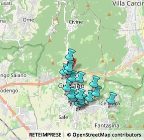 Mappa Via Fossa, 25064 Gussago BS, Italia (1.53)