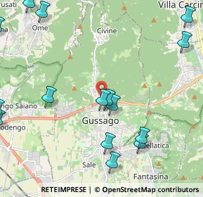 Mappa Via Fossa, 25064 Gussago BS, Italia (2.84667)