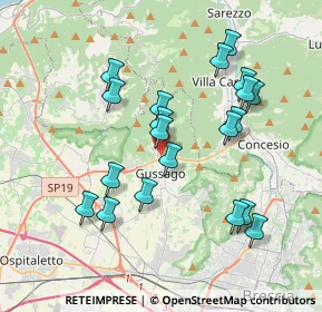 Mappa Via Fossa, 25064 Gussago BS, Italia (3.6545)