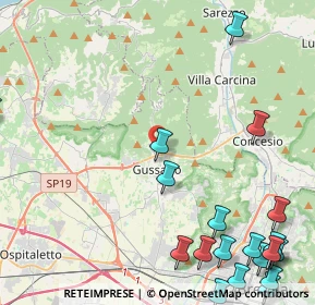 Mappa Via Fossa, 25064 Gussago BS, Italia (6.7105)