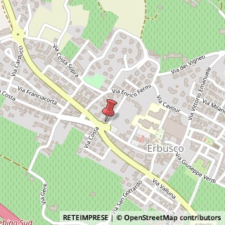 Mappa Via Don L Struzo, 5, 25030 Erbusco, Brescia (Lombardia)