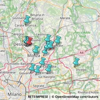 Mappa Via Cascina Beretta, 20863 Concorezzo MB, Italia (6.77059)