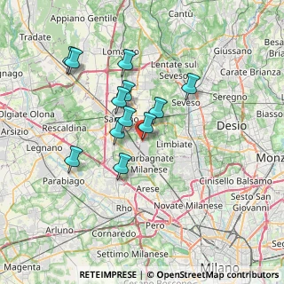 Mappa Via Tevere, 20031 Cesate MI, Italia (6.02333)