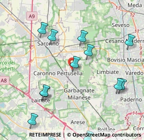Mappa Via Tevere, 20031 Cesate MI, Italia (4.99692)