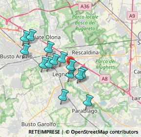 Mappa Piazza G. Tirinnanzi, 20025 Legnano MI, Italia (3.09)