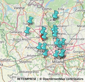 Mappa Via Goffredo Mameli, 21042 Caronno Pertusella VA, Italia (11.7395)