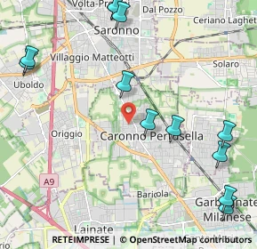 Mappa Via Goffredo Mameli, 21042 Caronno Pertusella VA, Italia (2.73417)
