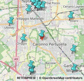 Mappa Via Goffredo Mameli, 21042 Caronno Pertusella VA, Italia (2.923)
