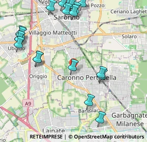 Mappa Via Goffredo Mameli, 21042 Caronno Pertusella VA, Italia (2.635)