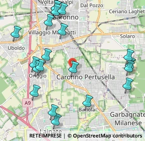 Mappa Via Goffredo Mameli, 21042 Caronno Pertusella VA, Italia (2.522)