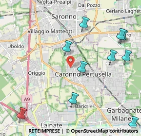 Mappa Via Borroni, 21042 Caronno Pertusella VA, Italia (2.90333)
