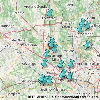 Mappa Via Filzi Fabio, 21042 Caronno Pertusella VA, Italia (9.401)
