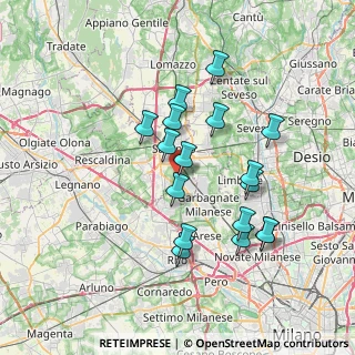 Mappa Via Borroni, 21042 Caronno Pertusella VA, Italia (6.61882)