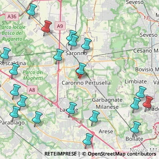 Mappa Via Filzi Fabio, 21042 Caronno Pertusella VA, Italia (6.029)