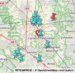 Mappa Via Borroni, 21042 Caronno Pertusella VA, Italia (3.78167)