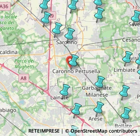 Mappa Via Borroni, 21042 Caronno Pertusella VA, Italia (5.898)