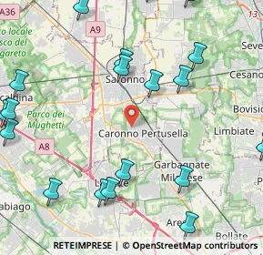Mappa Via Goffredo Mameli, 21042 Caronno Pertusella VA, Italia (5.7855)