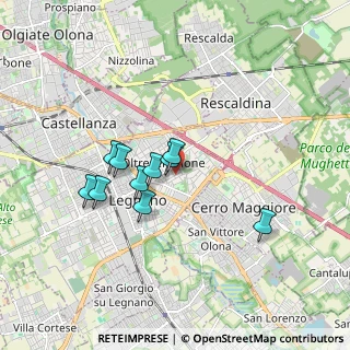 Mappa Via Padre Secchi, 20025 Legnano MI, Italia (1.38364)