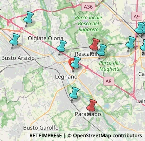 Mappa Via Giovanni da Legnano, 20025 Legnano MI, Italia (6.43158)