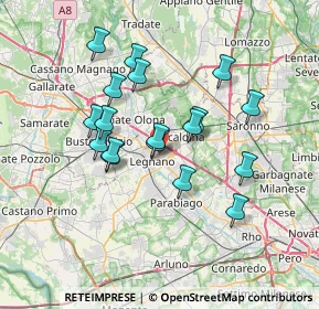 Mappa Via Giovanni da Legnano, 20025 Legnano MI, Italia (6.15667)