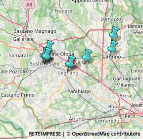 Mappa Via Giovanni da Legnano, 20025 Legnano MI, Italia (5.52909)