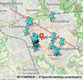 Mappa Via Giovanni da Legnano, 20025 Legnano MI, Italia (1.272)