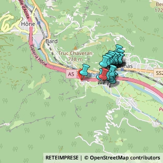 Mappa Via Outrefer, 11020 Donnas AO, Italia (0.77692)
