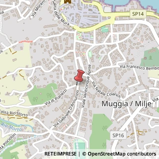 Mappa Via D'Annunzio Gabriele, 28, 34015 Muggia, Trieste (Friuli-Venezia Giulia)