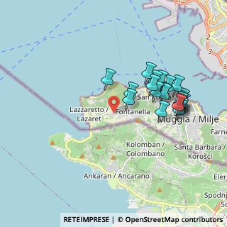 Mappa Via Darsella di S. Bartolomeo, 34015 Muggia TS, Italia (1.8305)