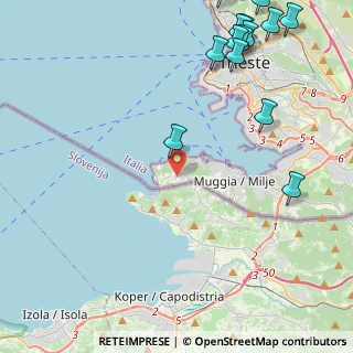 Mappa Via Darsella di S. Bartolomeo, 34015 Muggia TS, Italia (6.29857)