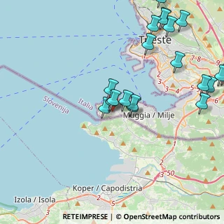 Mappa Via Darsella di S. Bartolomeo, 34015 Muggia TS, Italia (4.9285)