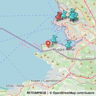 Mappa Via Darsella di S. Bartolomeo, 34015 Muggia TS, Italia (5.28182)