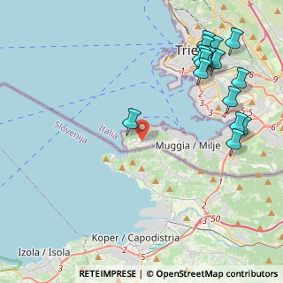 Mappa Via Darsella di S. Bartolomeo, 34015 Muggia TS, Italia (5.44467)