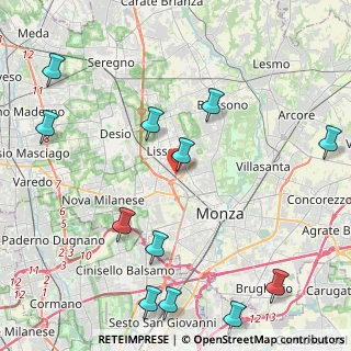 Mappa Via Giuseppe Mazzini, 20825 Lissone MB, Italia (5.5125)