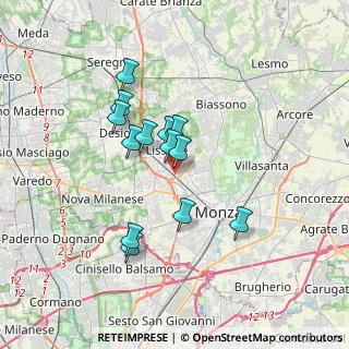 Mappa Via Giuseppe Mazzini, 20825 Lissone MB, Italia (2.84846)