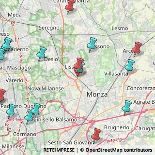 Mappa Via Giuseppe Mazzini, 20825 Lissone MB, Italia (6.42765)