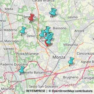 Mappa Via Giuseppe Mazzini, 20825 Lissone MB, Italia (3.46167)