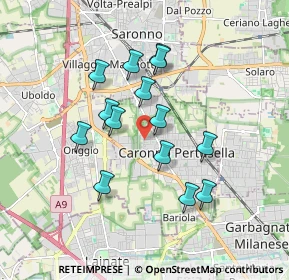 Mappa Vicolo Santa Lucia, 21042 Caronno Pertusella VA, Italia (1.52429)