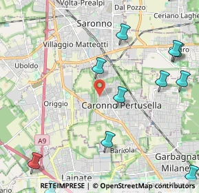 Mappa Vicolo Santa Lucia, 21042 Caronno Pertusella VA, Italia (2.965)