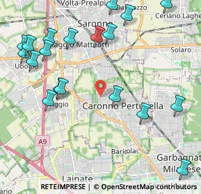 Mappa Vicolo Santa Lucia, 21042 Caronno Pertusella VA, Italia (2.61632)