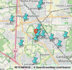 Mappa Vicolo Santa Lucia, 21042 Caronno Pertusella VA, Italia (1.99)
