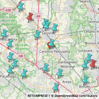 Mappa Vicolo Santa Lucia, 21042 Caronno Pertusella VA, Italia (5.9925)