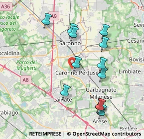 Mappa Vicolo Santa Lucia, 21042 Caronno Pertusella VA, Italia (3.93167)