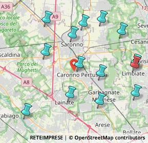 Mappa Vicolo Santa Lucia, 21042 Caronno Pertusella VA, Italia (4.65286)